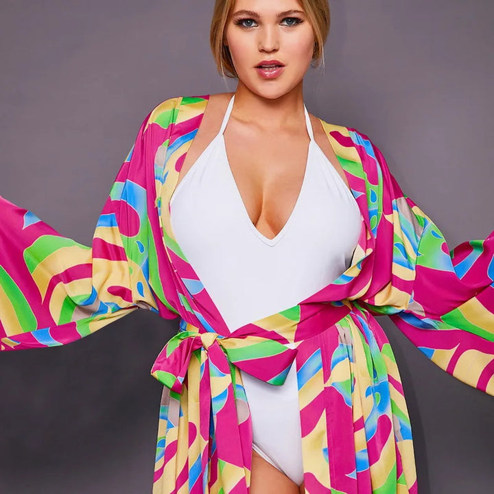 Kimono de Plage Coloré Exotiques