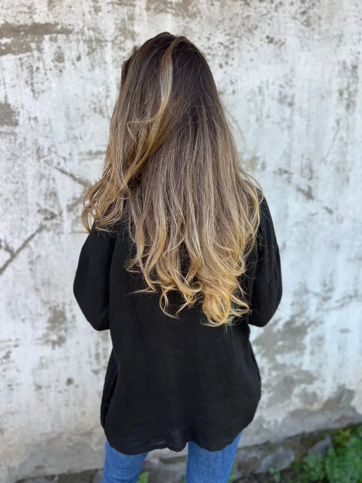 Veste Kimono Femme en Coton dos