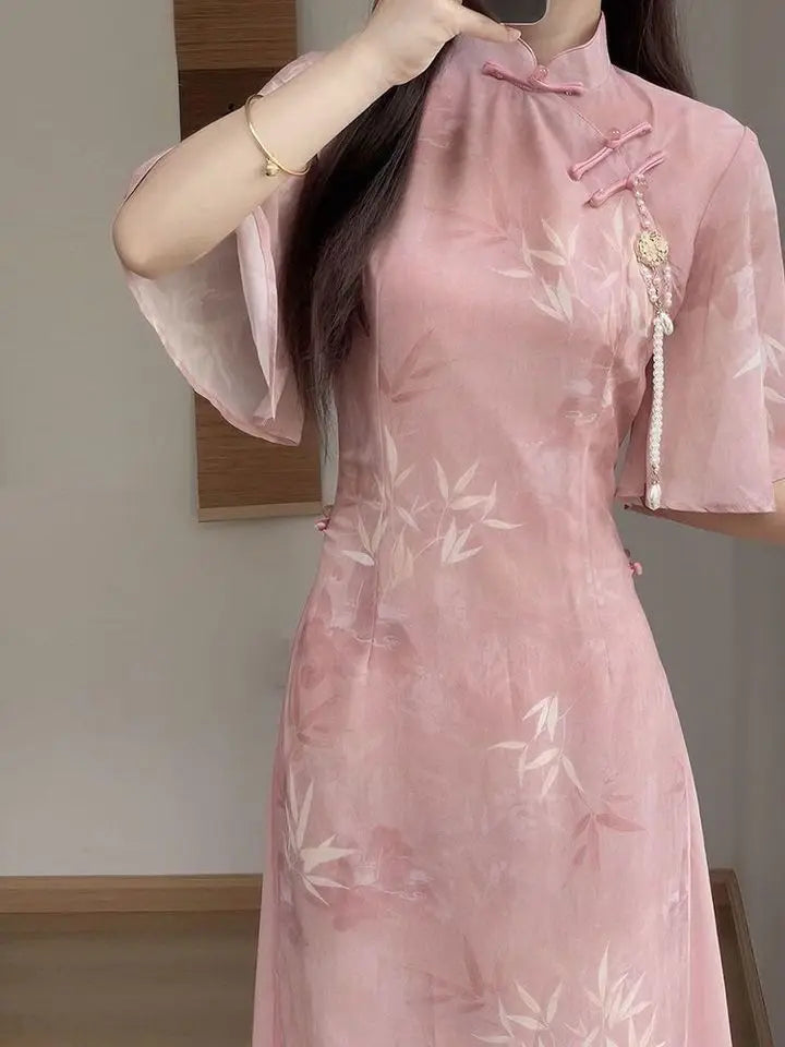 Robe Japonaise de Soirée Élégante