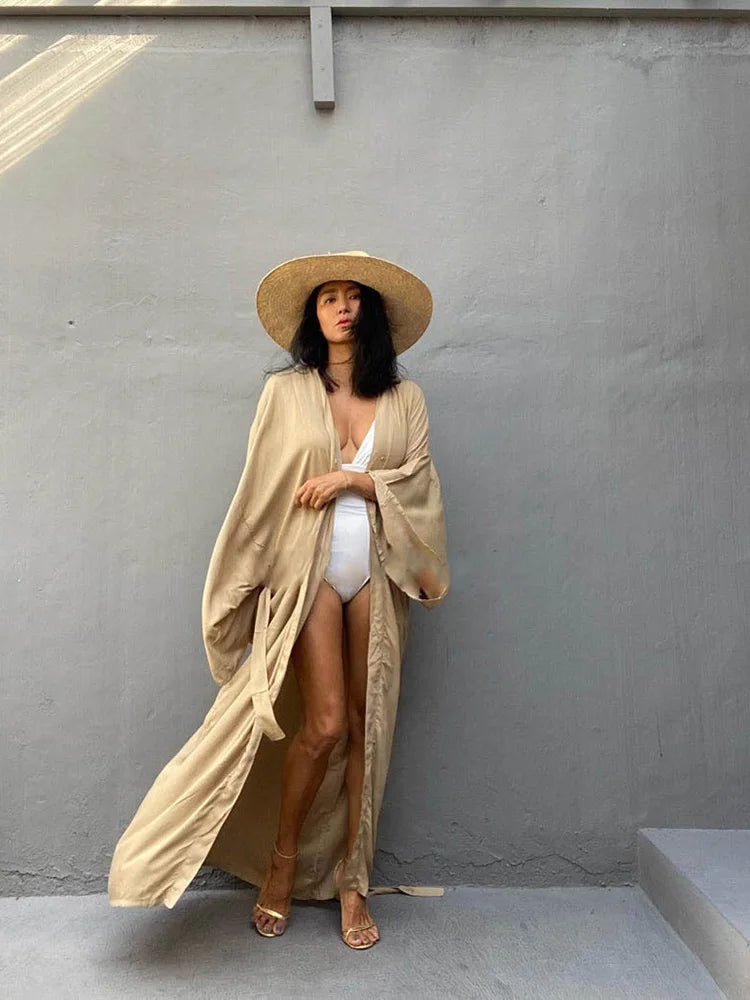 Kimono de plage en coton