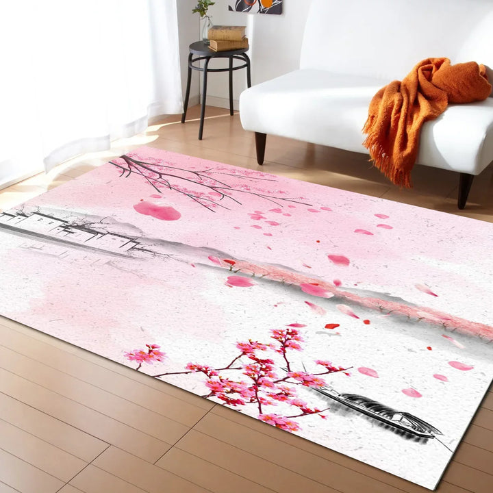 Tapis de salon Japonais Fleur de cerisier