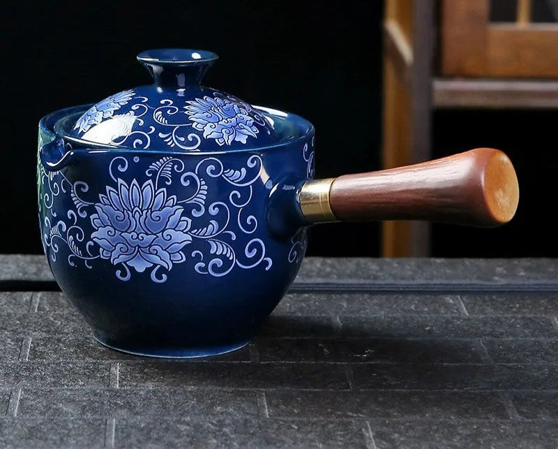 Théière Japonaise à Motifs Fleur Unique