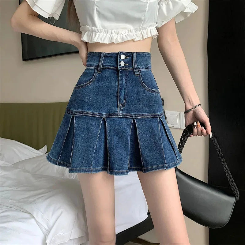 Jupe en jean japonaise courte