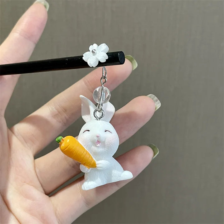 Épingle japonais chat pendant bois de chauffage