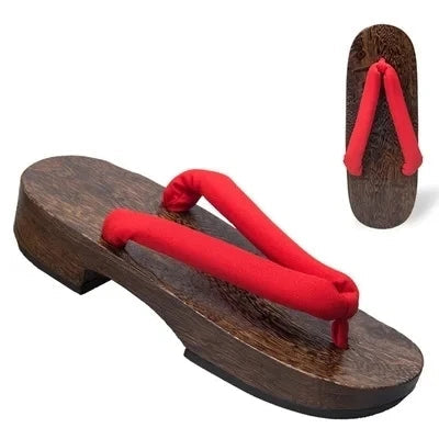 Geta Japonais D’été Femme Rouge