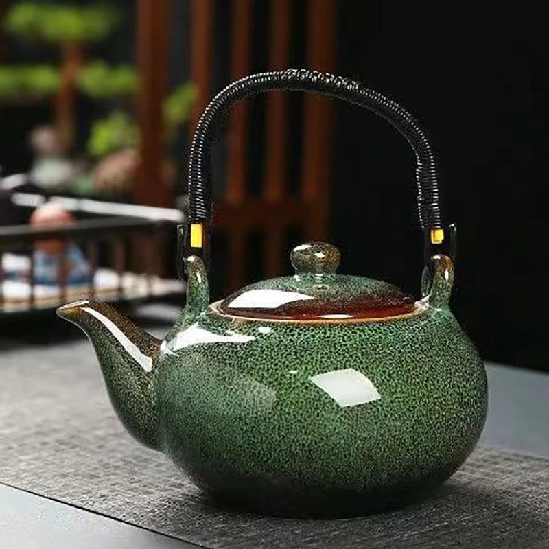 Théière Japonaise Vintage Vert Foncé