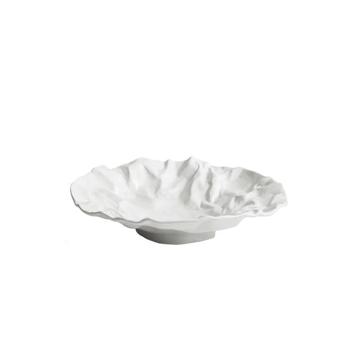 Assiette Japonaise Irrégulière blanche