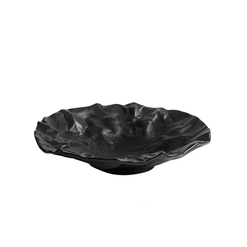 Assiette Japonaise Irrégulière Noire