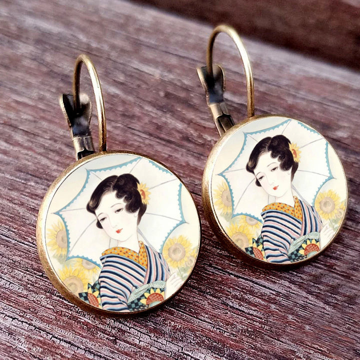 Japanese Classic Dome Earrings