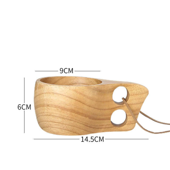 Tasse japonaise en bois épurée