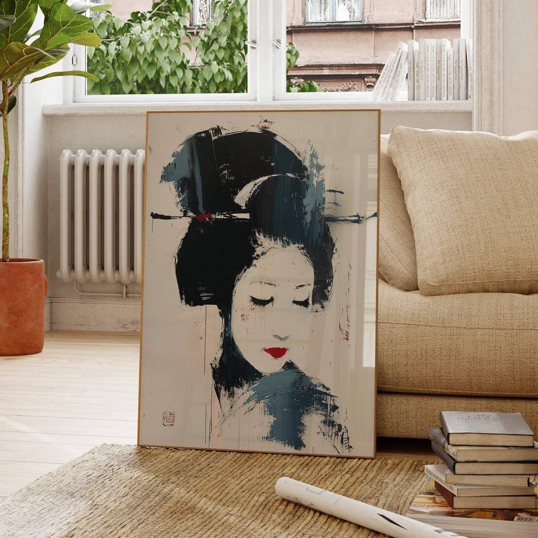 Tableau Japonais Moderne femme Geisha