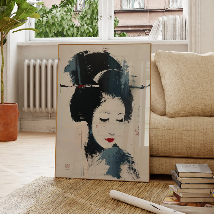 Tableau Japonais Moderne femme Geisha