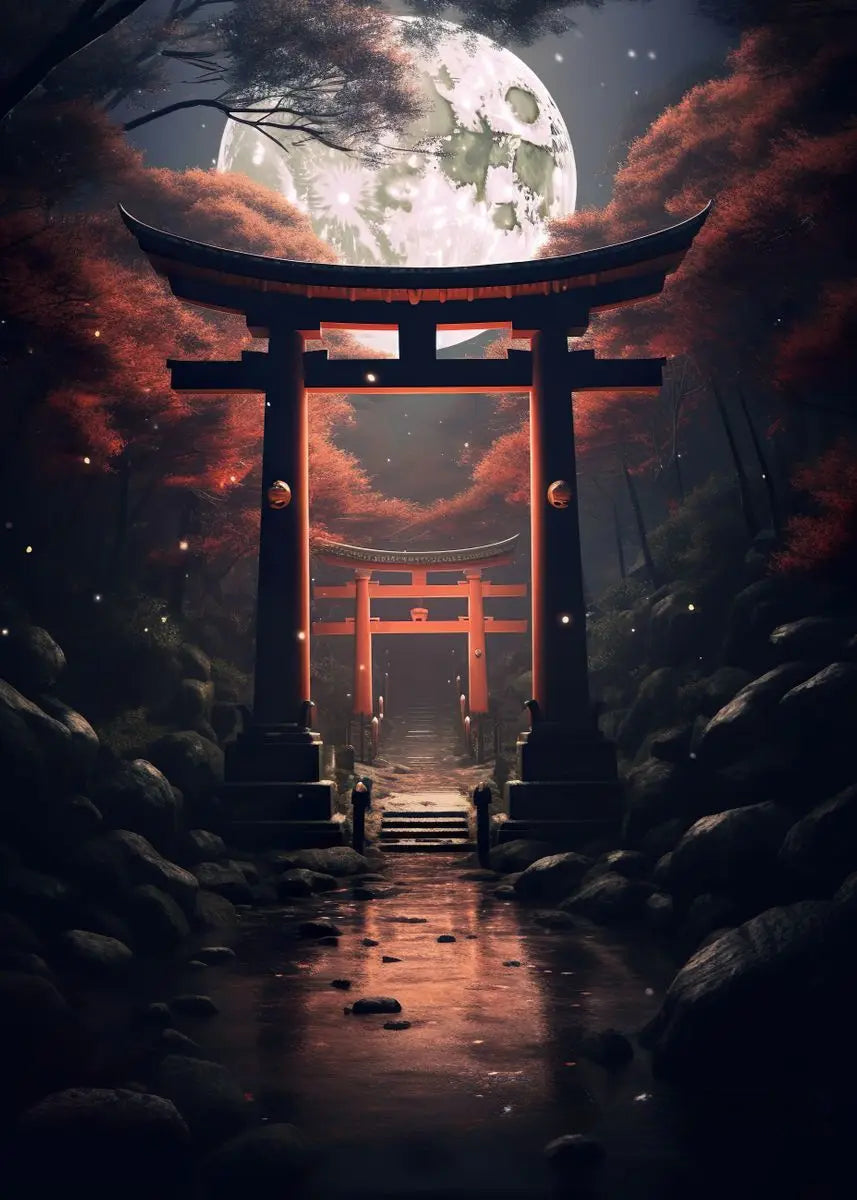 Affiche Japonaise Porte Torii
