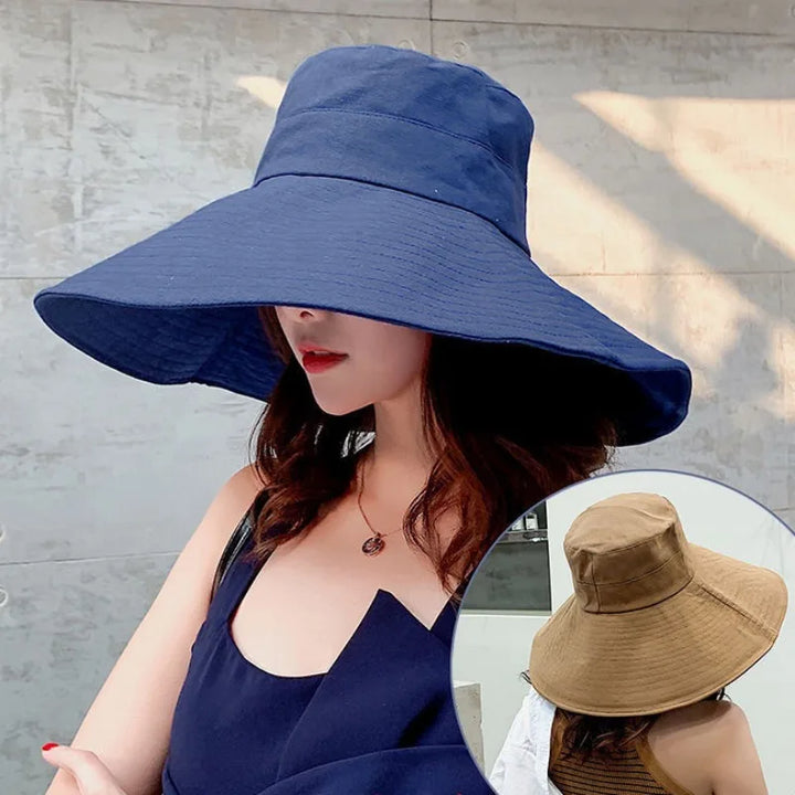 Chapeau soleil japonais bleu marine