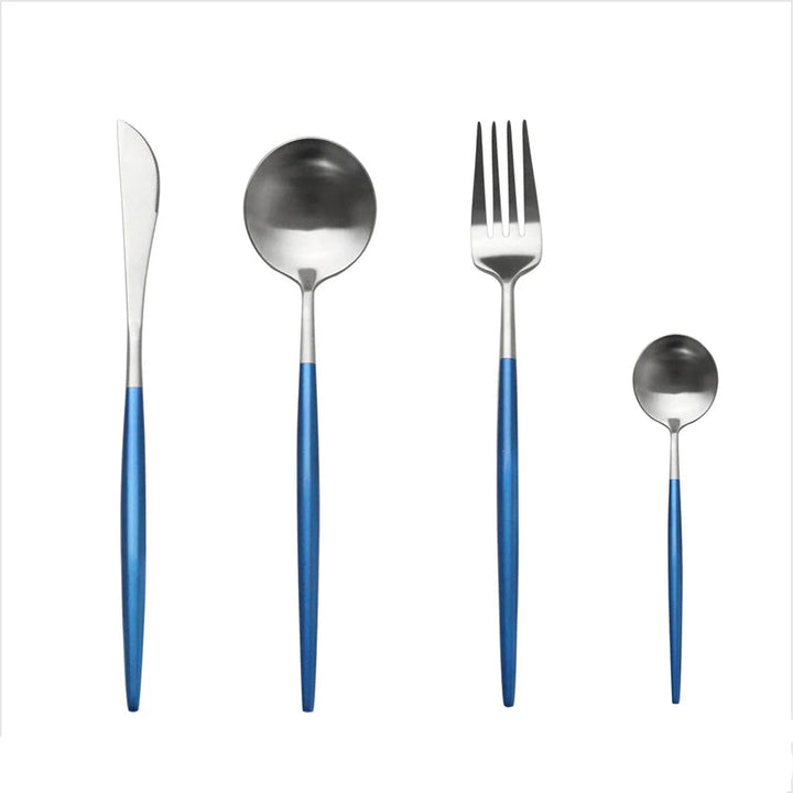 Couvert japonais bleu