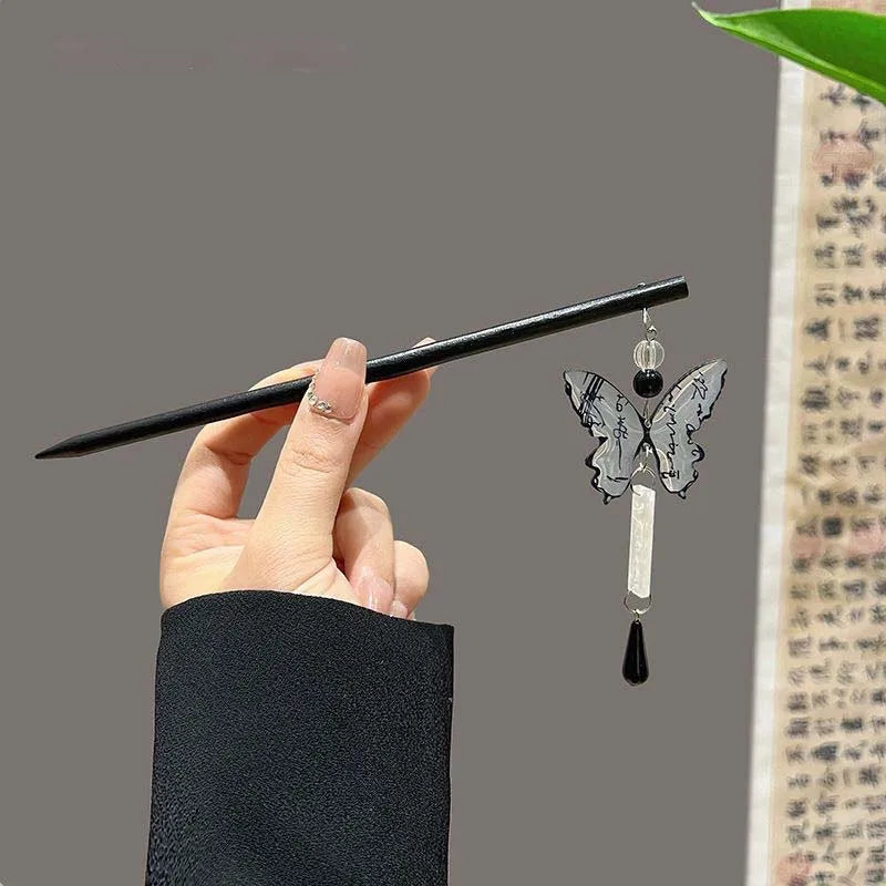 Épingle à cheveux japonais pompon papillon