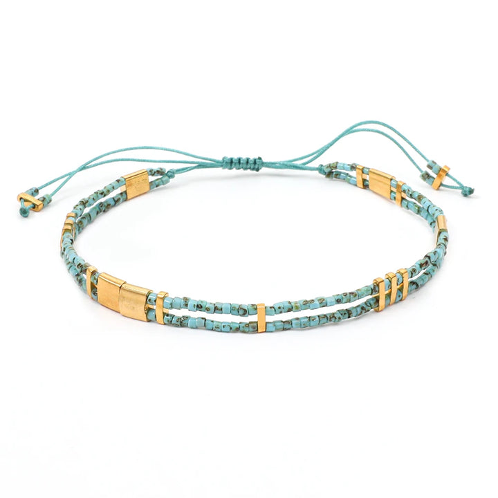 Bracelet Miyuki Tila jonc à breloques