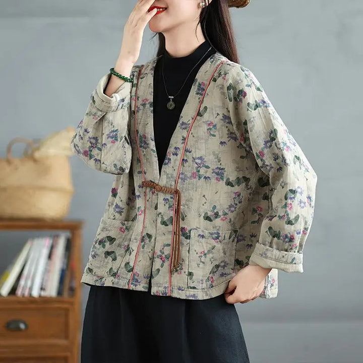 Veste Kimono Femme Rétro