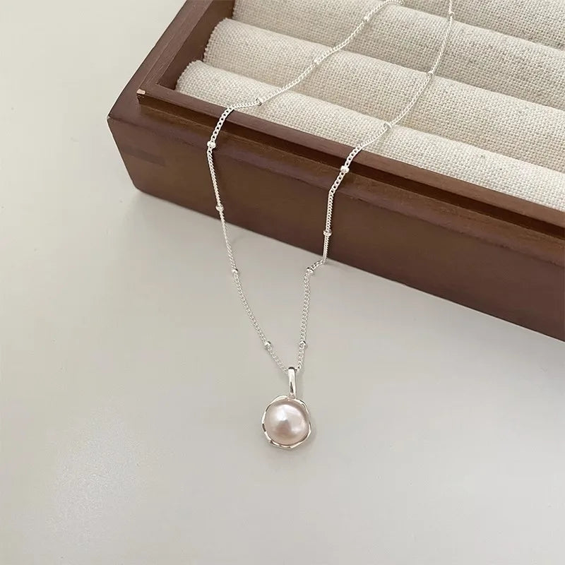 Collier japonais pendentif perle