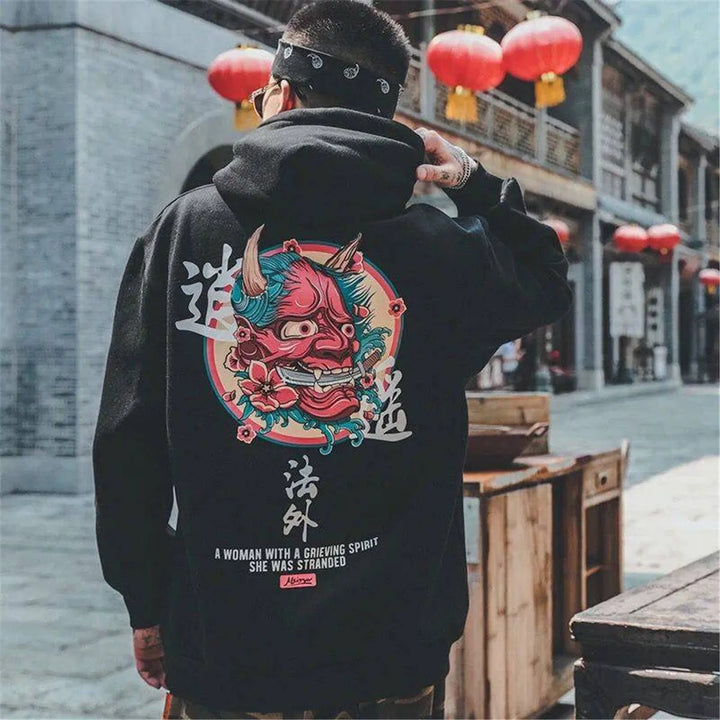 Hoodie Motif Japonais capuche