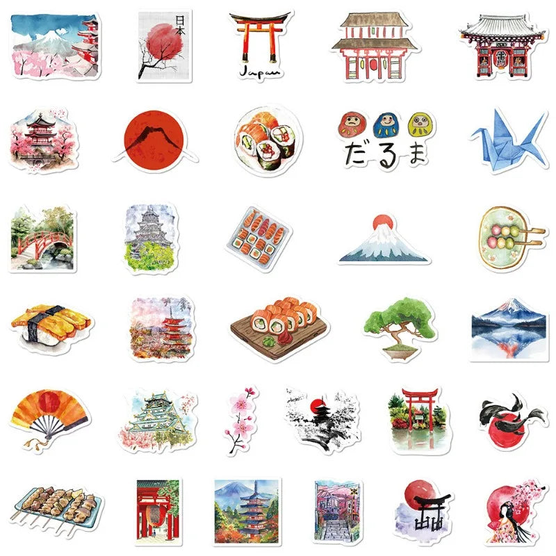 Japanese Travel Series Stickers