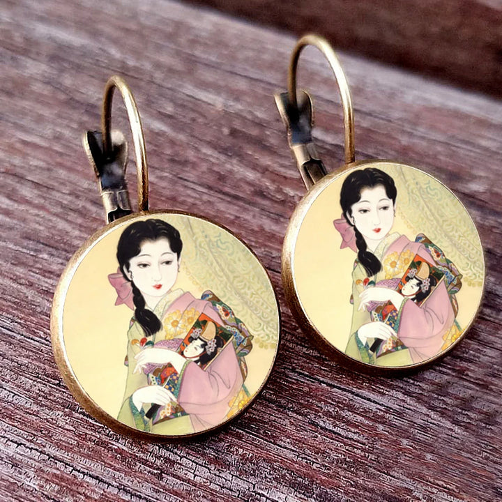 Japanese Classic Dome Earrings