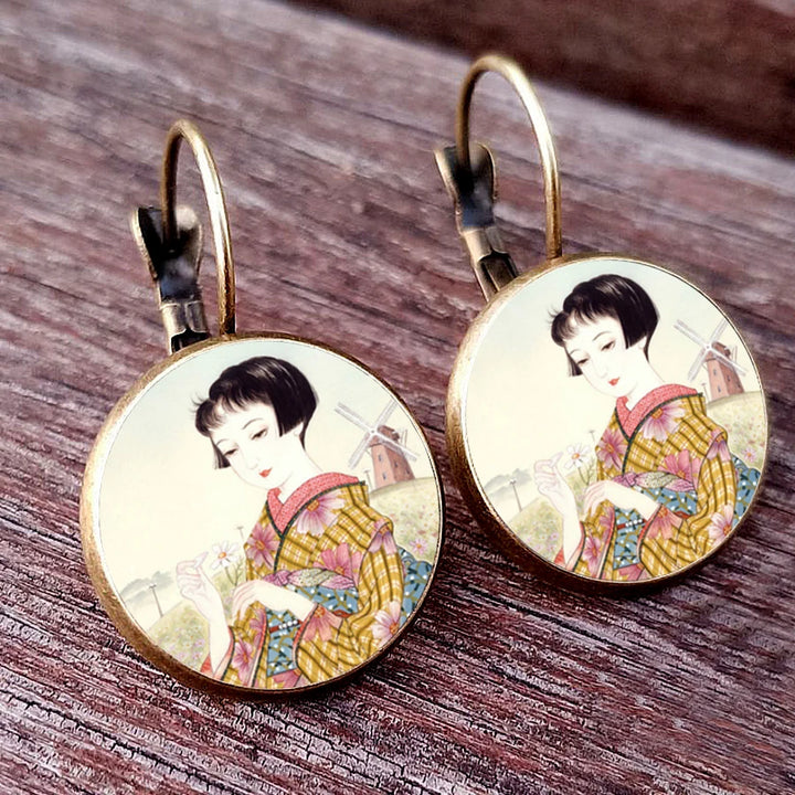 Japanese Classic Dome Earrings