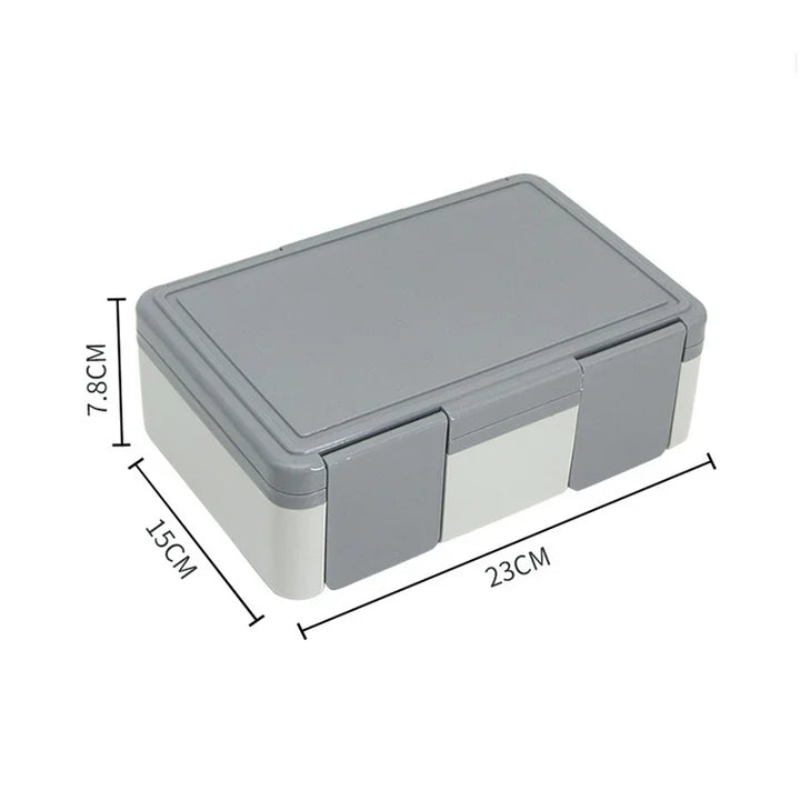 Boîte Bento 4 Compartiments Grise