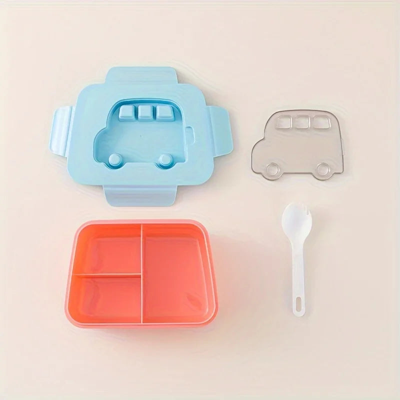 Children's Car Pattern Bento Box