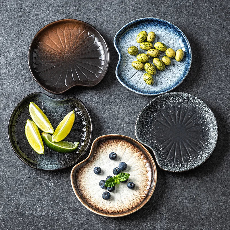 Assiette Japonaise Ronde Irrégulière