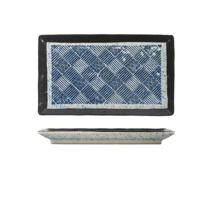 Assiette rectangulaire japonaise