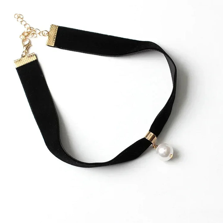 Collier ras du cou japon noir