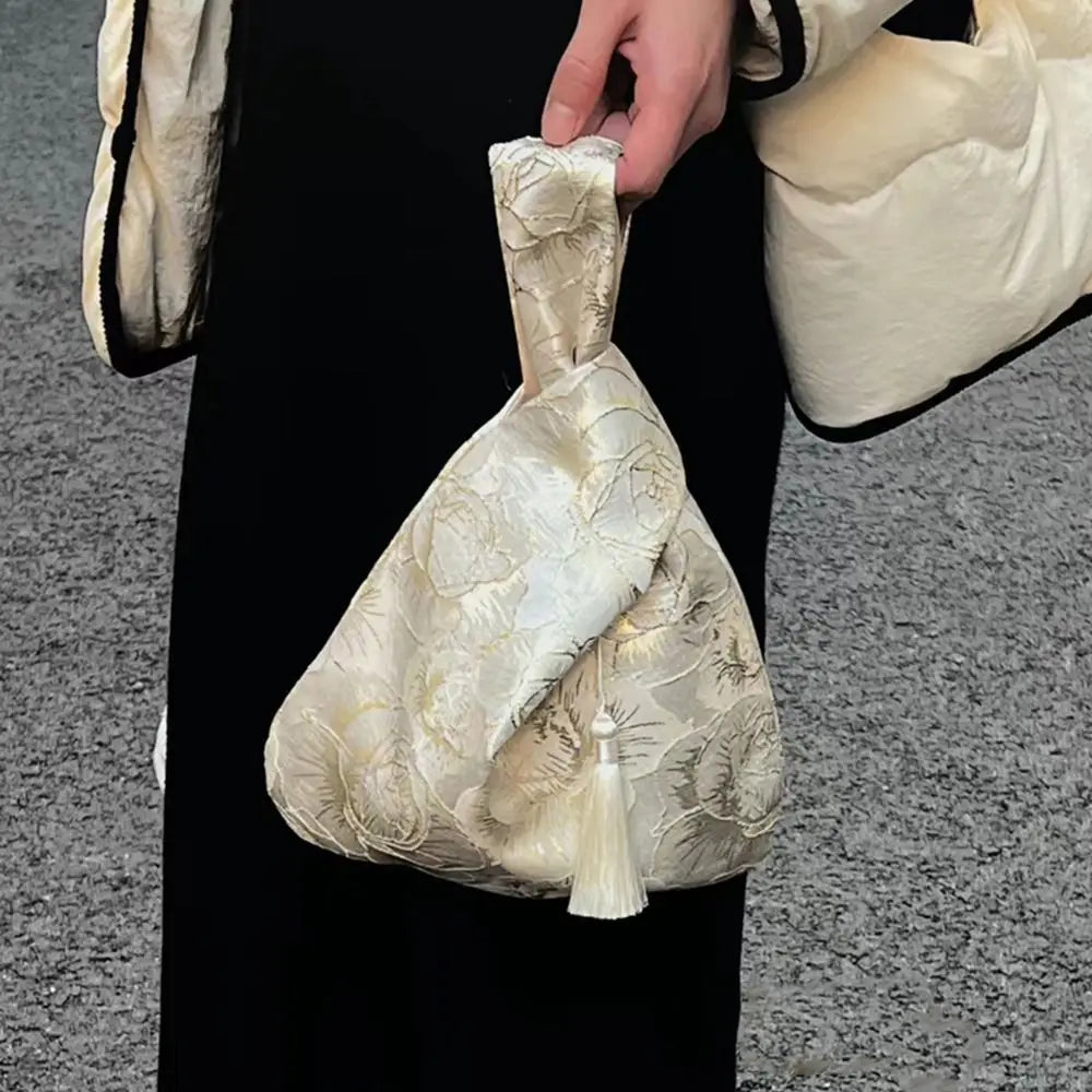 Sac Japonais En Tissu champagne