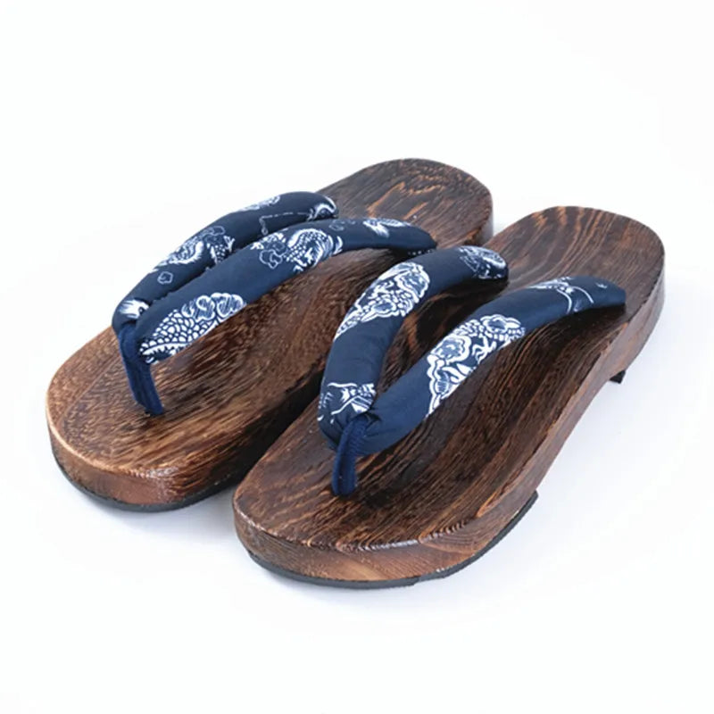 Chaussure Zori Japonaise bleu