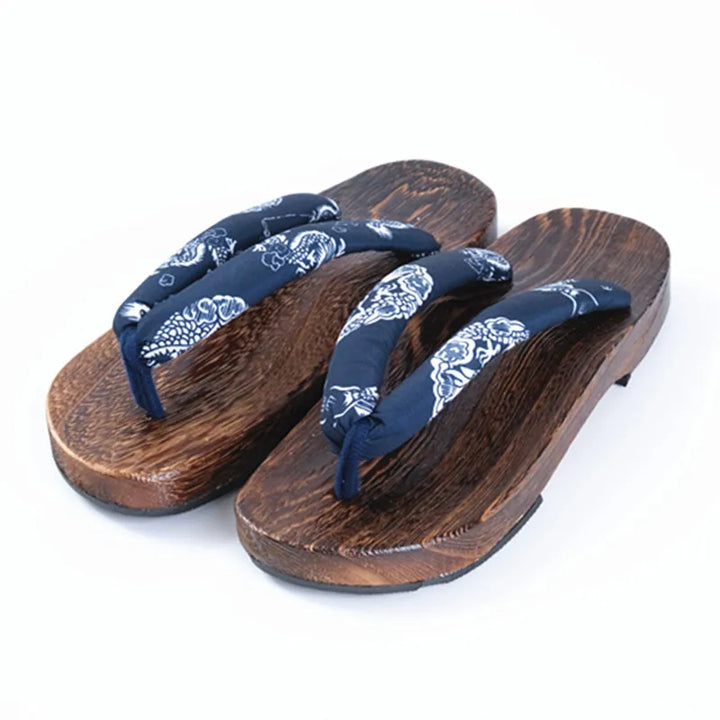 Chaussure Zori Japonaise bleu