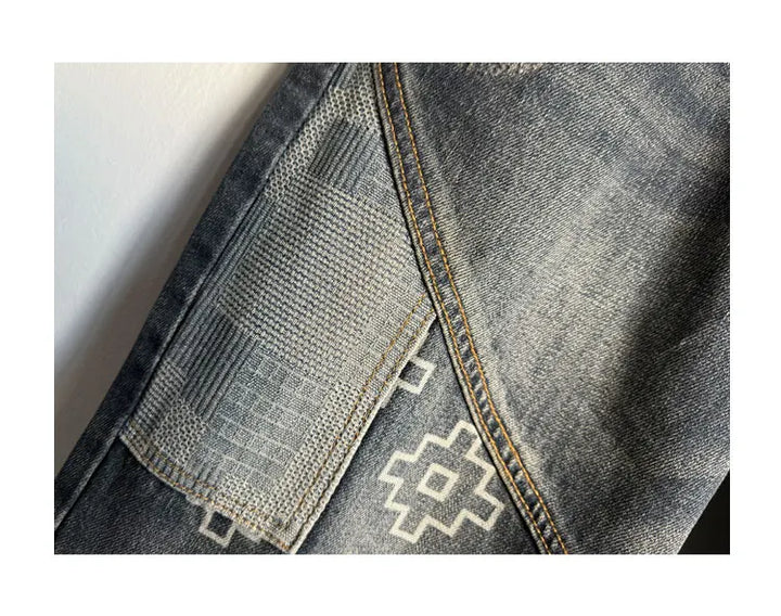 Jean Hip Hop Japonais Patchwork