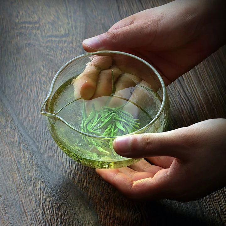 Hammered matcha bowl