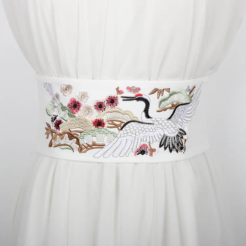 Ceinture japonaise grues