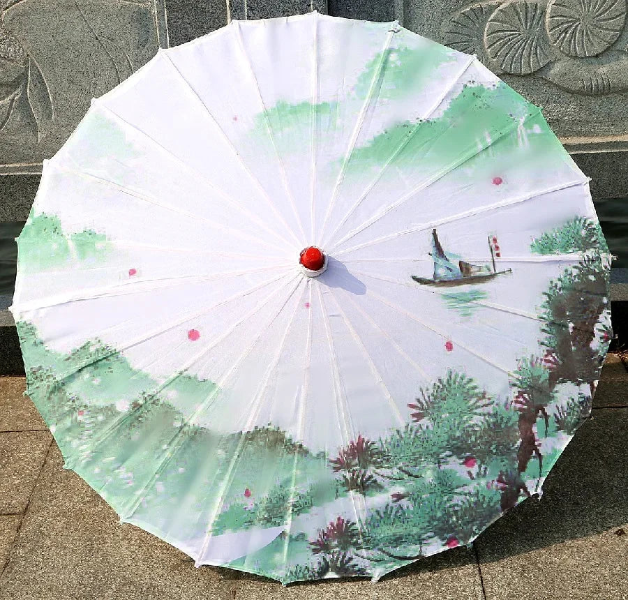 Ombrelle Japonaise Verte Nature