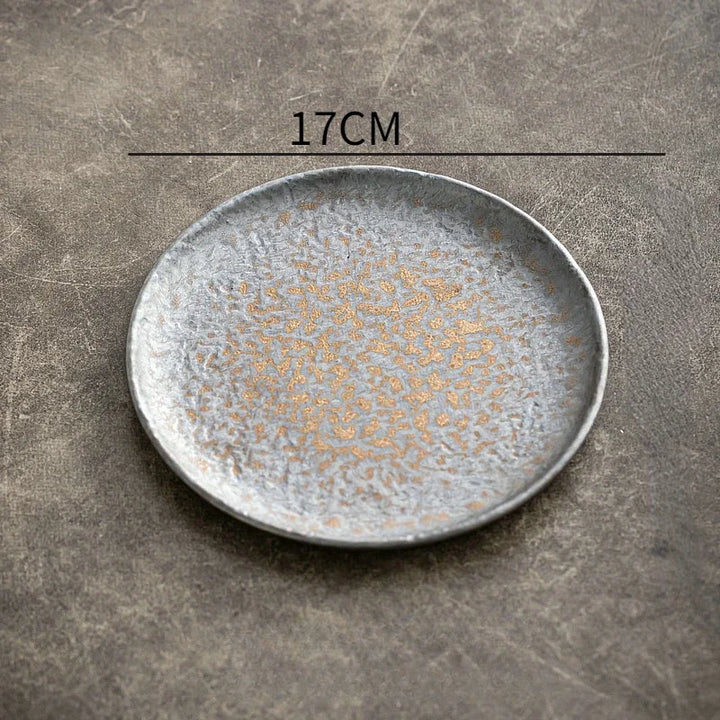 Japanese Plate with Aged Effect