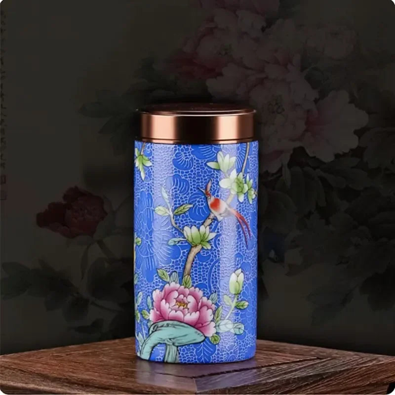 Boite à Thé Traditionnelle Japonaise bleu