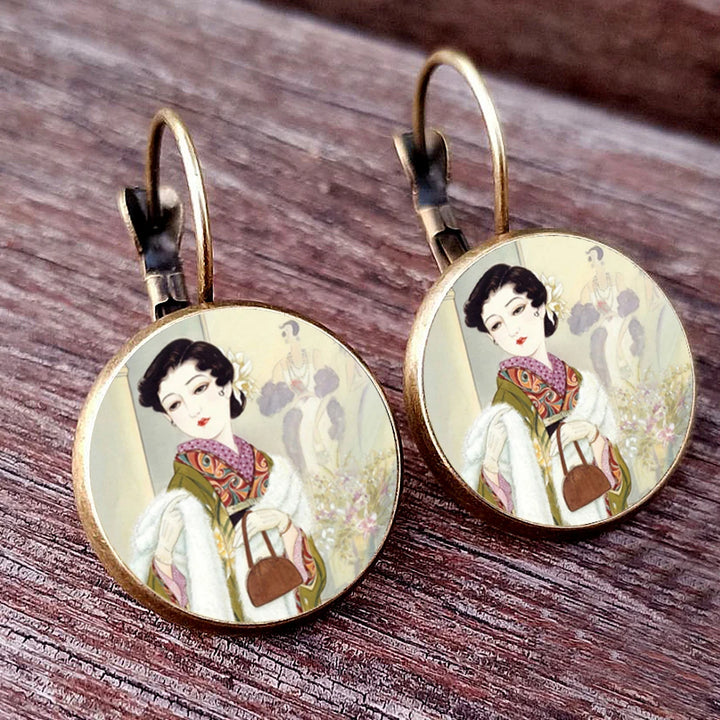 Japanese Classic Dome Earrings