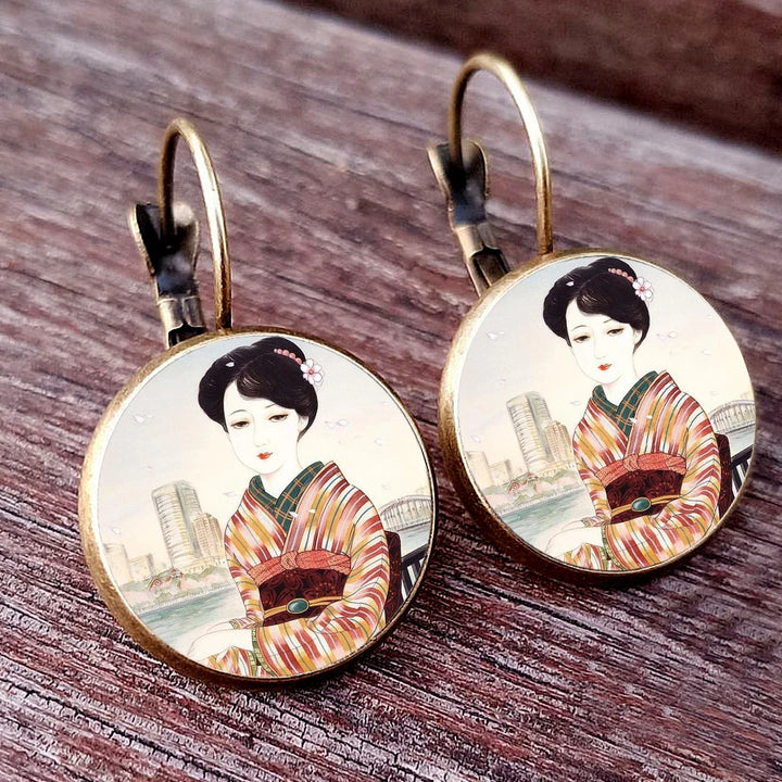 Japanese Classic Dome Earrings