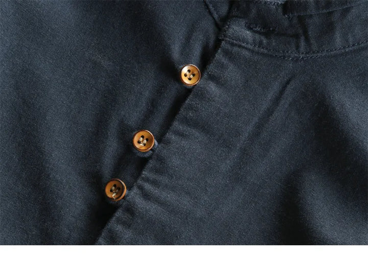 Chemise Japonaise à Col Montant Légères