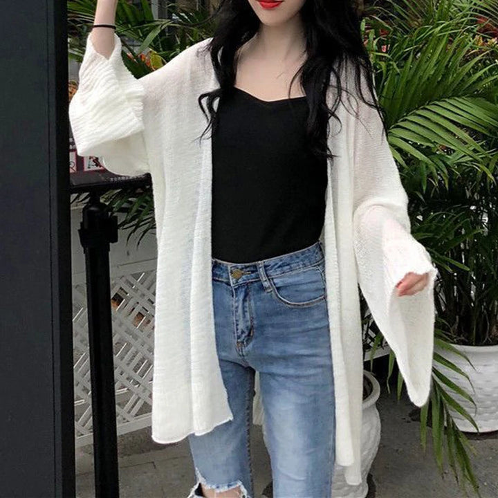 Veste Kimono Respirante pour Femme blanche