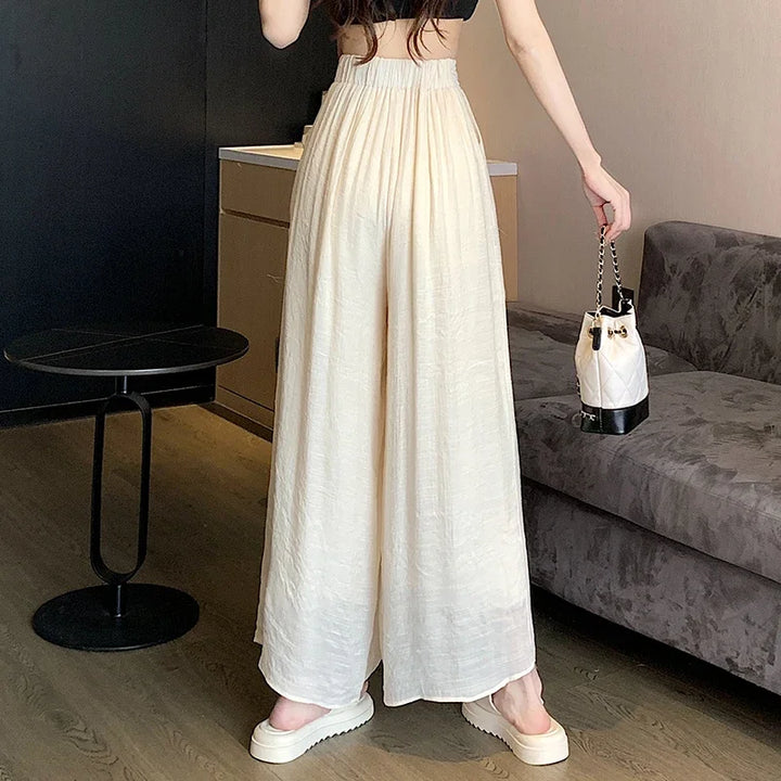 Pantalon Japonais Plissé Beige