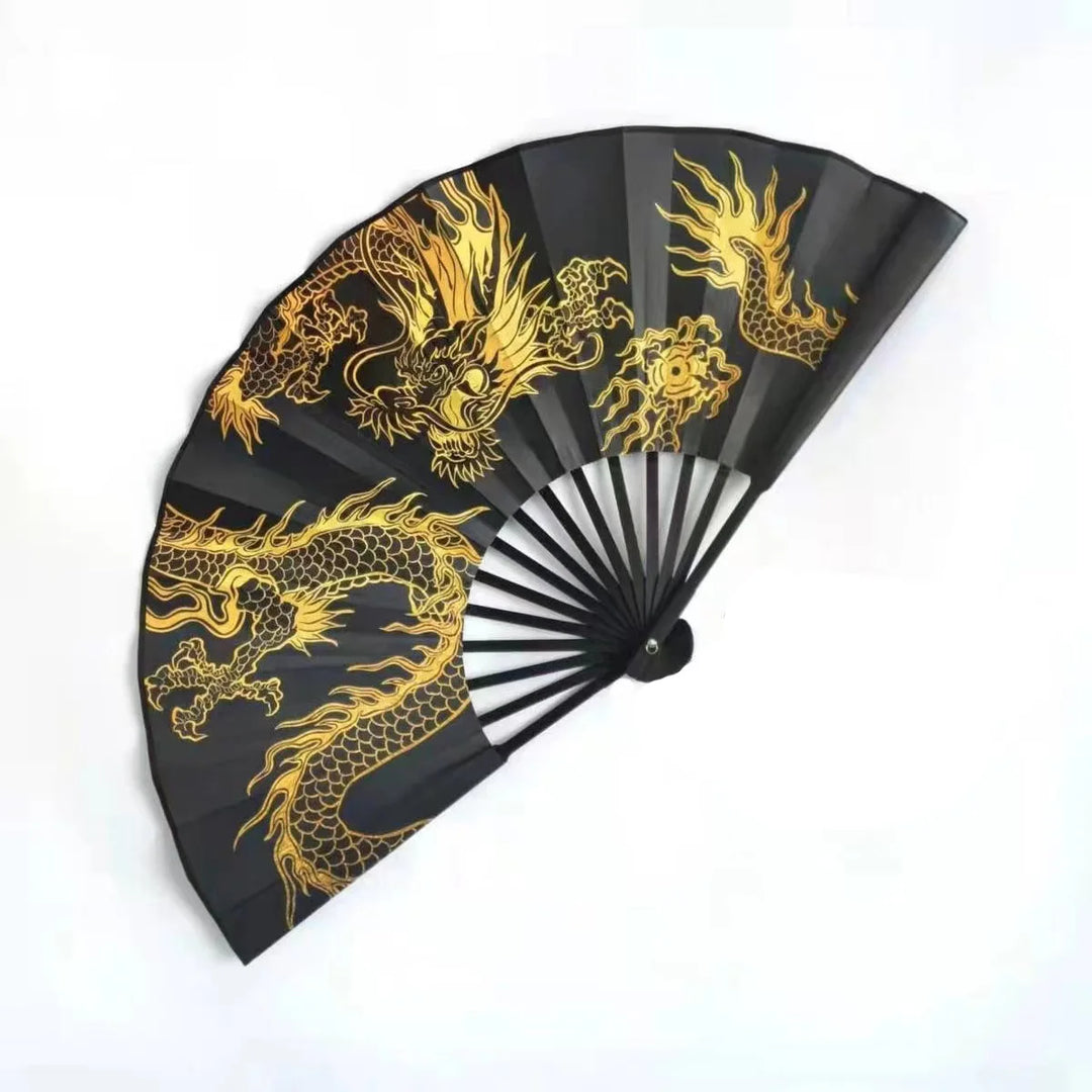 Éventail Japonais Dragon