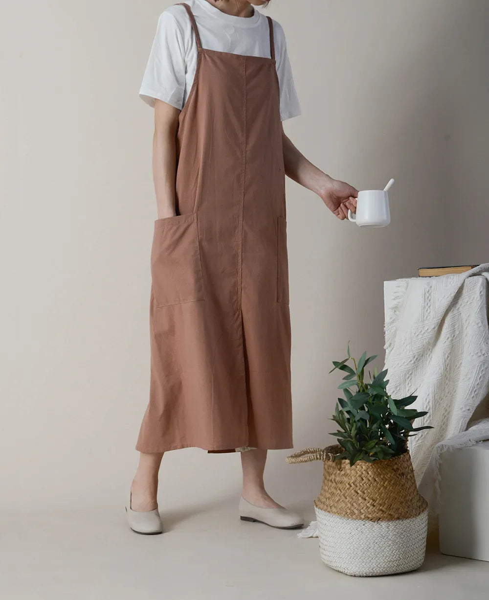 Tablier Japonais Long Marron