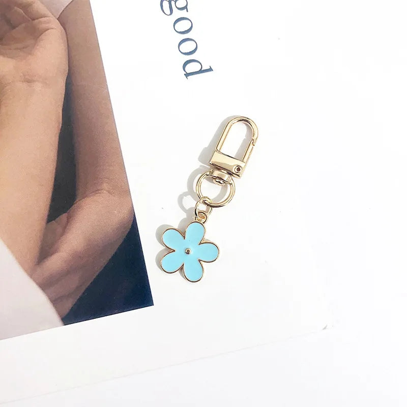 Porte-clés Japonais Sakura Minimaliste Bleu