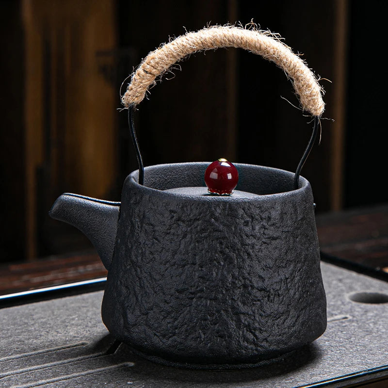 Théière Japonaise Rétro Gris Foncé